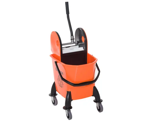 HOMCOM Carucior de Curatenie Profesional, Compact, Ideal pentru Spatii Mici, 44×36×90 cm | Aosom Romania