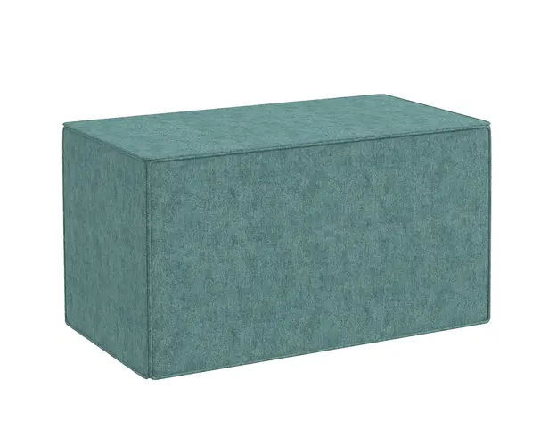 HOMCOM Taburet pentru Picioare 2 in 1 cu Husa Detasabila, Taburet Puf din Material cu Aspect de In, 75x41x41 cm, Verde | Aosom Romania