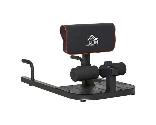 HOMCOM Banca de Fitness Multifunctionala pentru Genuflexiuni, Asezari, Flotari, cu 2 Roti pentru Usurinta Miscarii, Negru | Aosom Romania