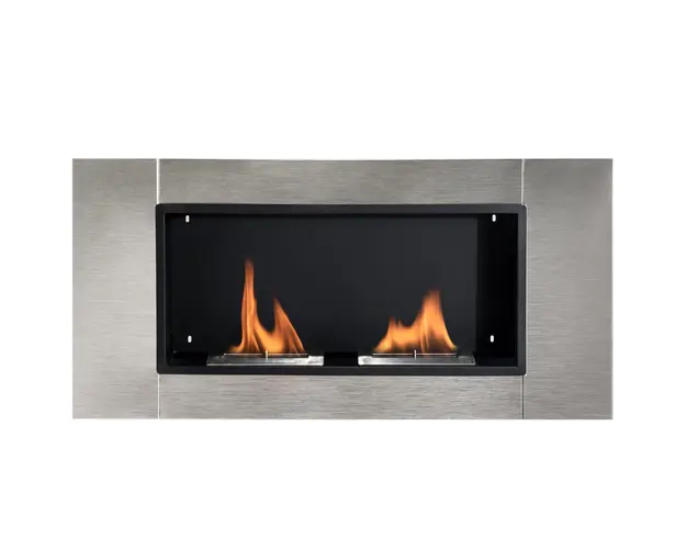 HOMCOM Semineu Bioetanol, Incalzitor de Perete cu 2 Arzatoare, aparat de incalzire 110x54x14,5cm | Aosom Romania