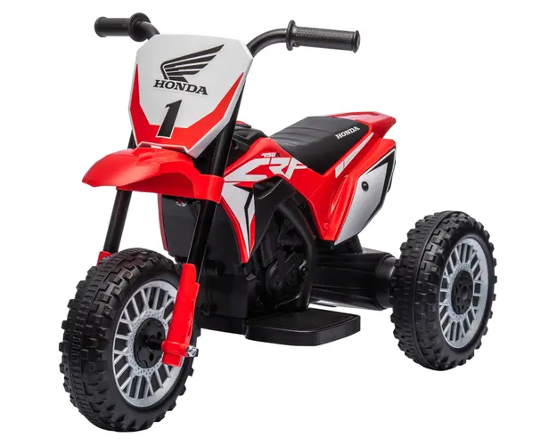 HOMCOM Motocicleta Electrica pentru Copii 6V Honda CRF450RL Licentiata Rosu 3 Roti 18-36 Luni | Aosom Romania