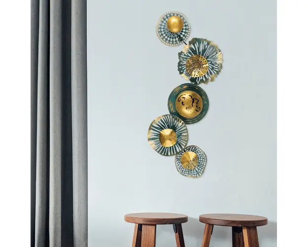 Decoratiune de perete, Sensuale, Metal, 100 x 50 cm, Multicolor