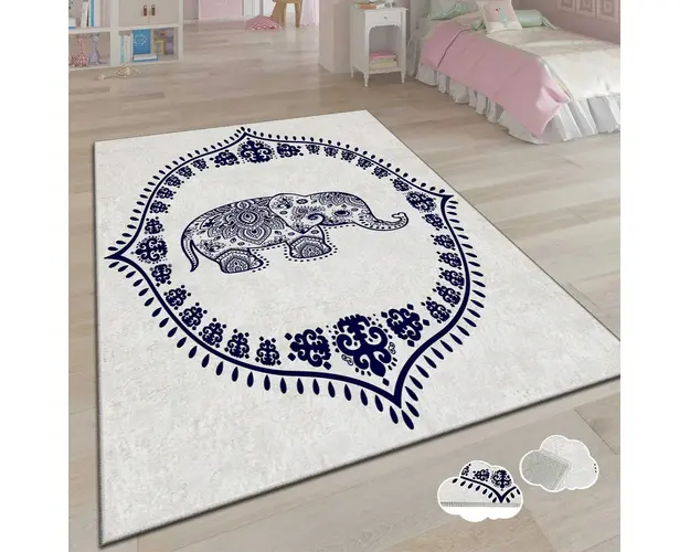 Covor, ALHO ÇHL-13A , 100x140 cm, Poliester, Multicolor