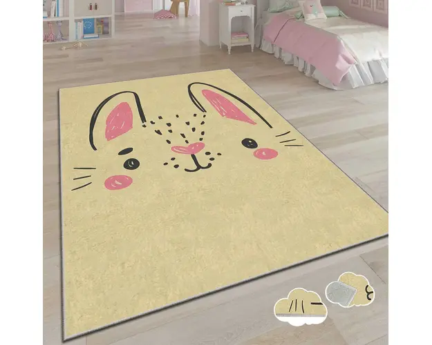 Covor, ALHO ÇHL-6A , 100x140 cm, Poliester, Multicolor