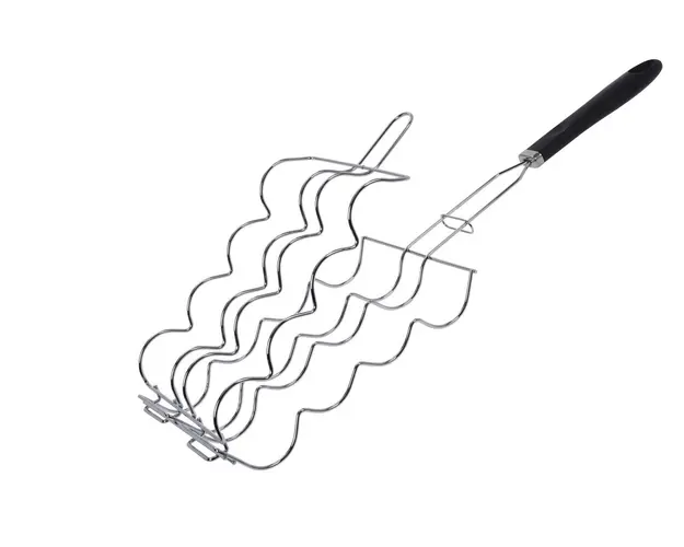 Suport grill pentru porumb, 60 cm, crom