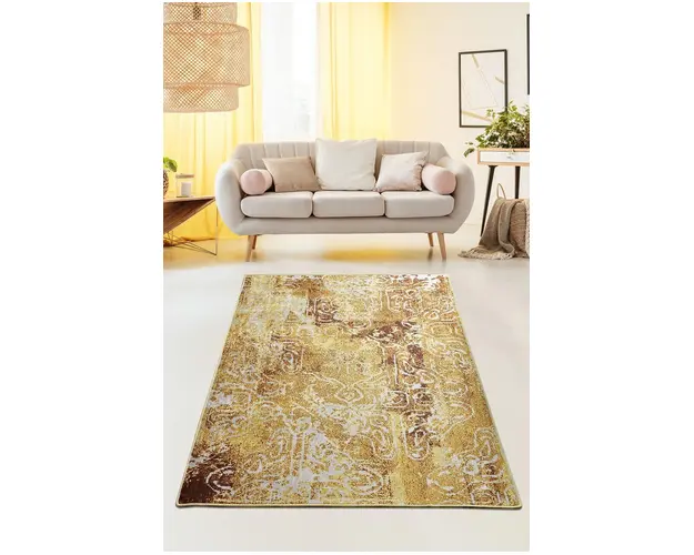 Covor, Harmony, 50% catifea/50% poliester, Galben mustar