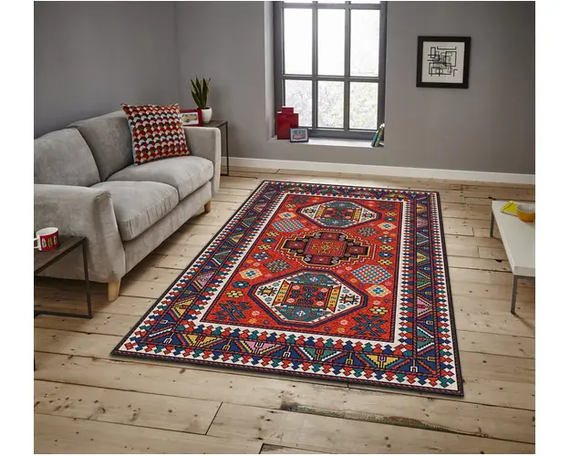 Covor, ASR CRPT-113 , 100x140 cm, Poliester, Multicolor