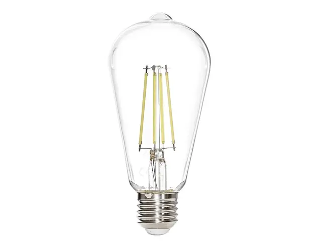 Bec LED ST64, Sage, White, E27, 7W, 6500K, 806 lm, sticla