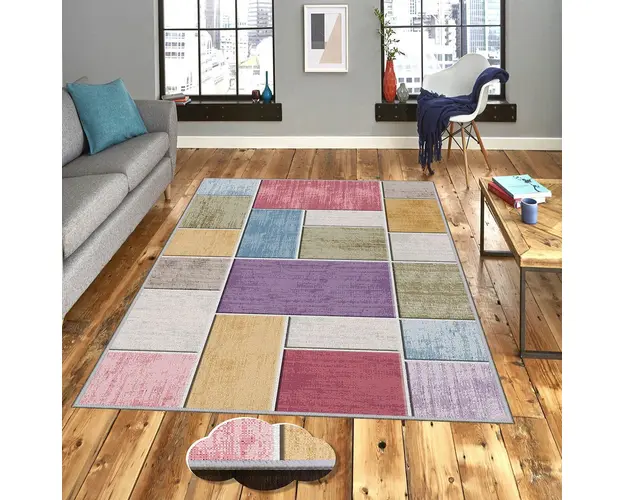 Covor, EEXFAB540, 180x280 cm, Poliester, Multicolor