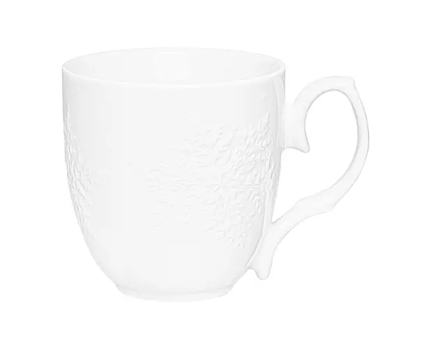Cana cu model stele Galactic, Ambition, 350 ml, portelan, alb