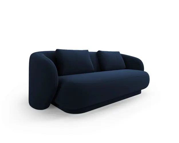 Canapea 2 locuri, Camden, Cosmopolitan Design, 169x102x72 cm, catifea, albastru royal