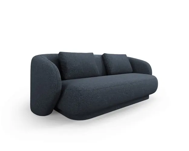 Canapea 2 locuri, Camden, Cosmopolitan Design, 169x102x72 cm, tesatura chenille, albastru