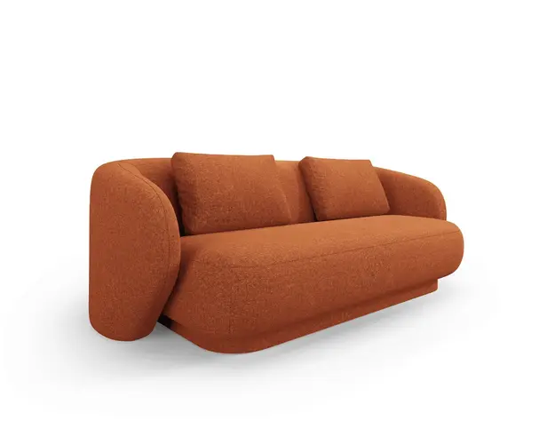 Canapea 2 locuri, Camden, Cosmopolitan Design, 169x102x72 cm, tesatura chenille, teracota