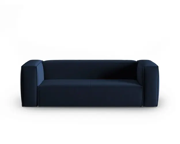 Canapea 3 locuri, Mackay, Cosmopolitan Design, 200x94x73 cm, catifea, albastru royal