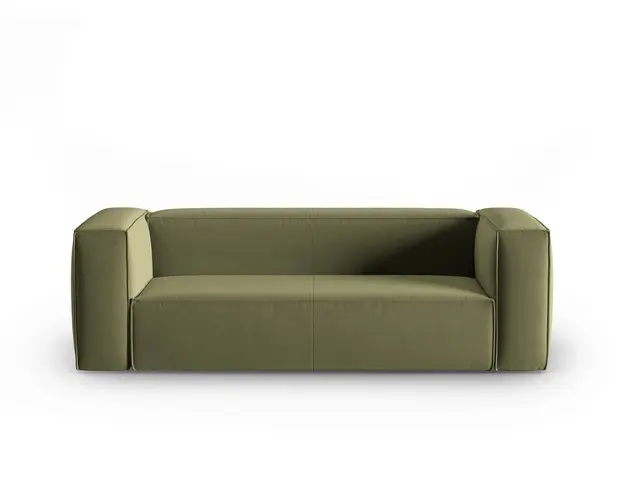 Canapea 3 locuri, Mackay, Cosmopolitan Design, 200x94x73 cm, catifea, verde deschis
