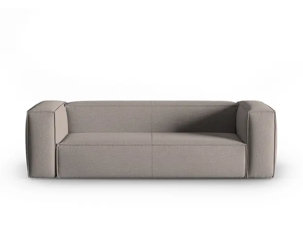 Canapea 4 locuri, Mackay, Cosmopolitan Design, 230x94x73 cm, catifea tricotata, cappuccino