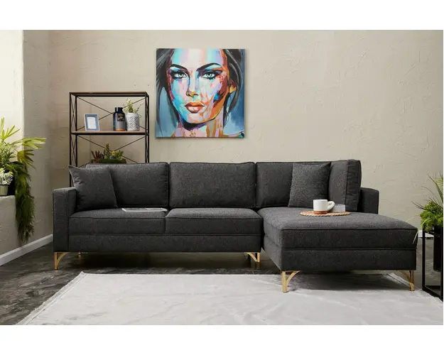 Coltar, Balcab Home, 825BLC2804, Lemn de fag, Antracit / Aur