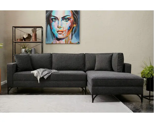 Coltar, Balcab Home, 825BLC2806, Lemn de fag, Antracit / Negru