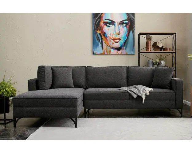 Coltar, Balcab Home, 825BLC2807, Lemn de fag, Antracit / Negru