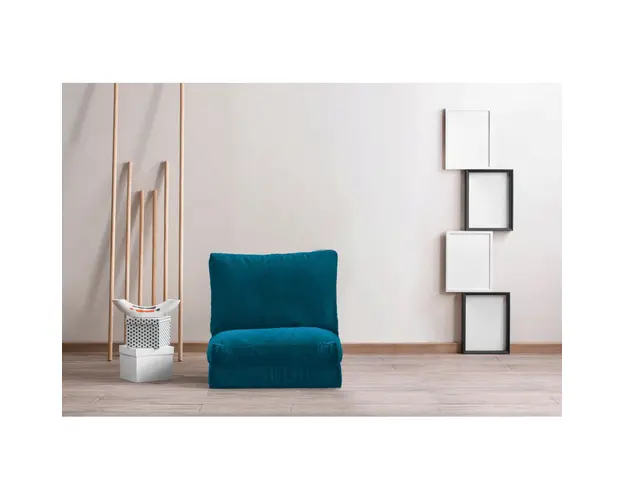 Canapea extensibila cu 1 loc, Futon, 859FTN2318, Metal , Verde