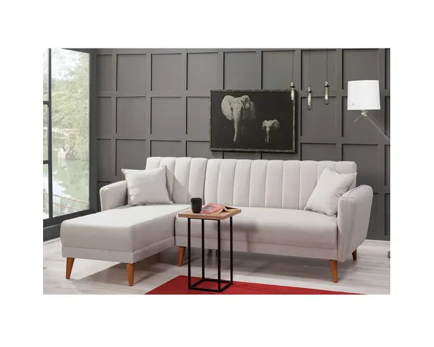 Coltar, Unique Design, 867UNQ1401, Lemn de carpen / Metal, Crem