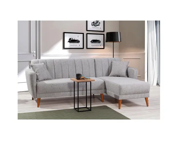 Coltar, Unique Design, 867UNQ1402, Lemn de carpen / Metal, Gri