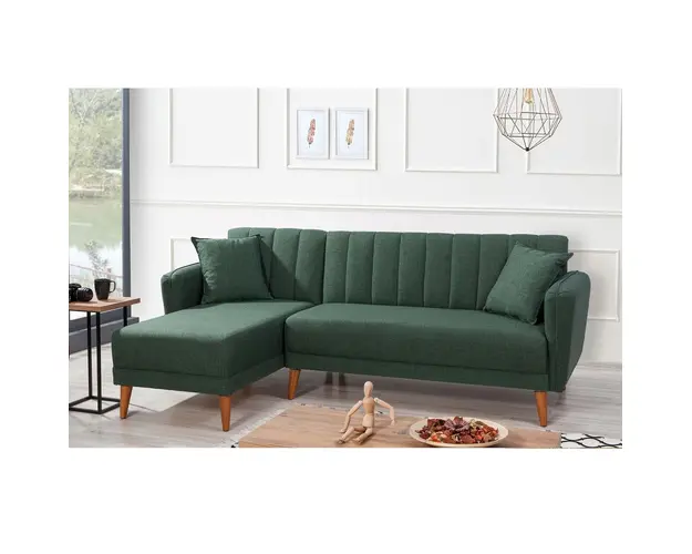 Coltar, Unique Design, 867UNQ1405, Lemn de carpen / Metal, Verde inchis
