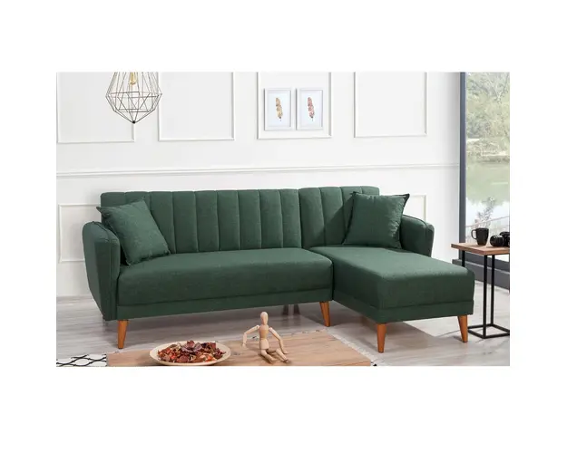 Coltar, Unique Design, 867UNQ1431, Lemn de carpen / Metal, Verde inchis