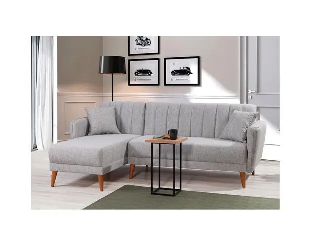 Coltar, Unique Design, 867UNQ1434, Lemn de carpen / Metal, Gri