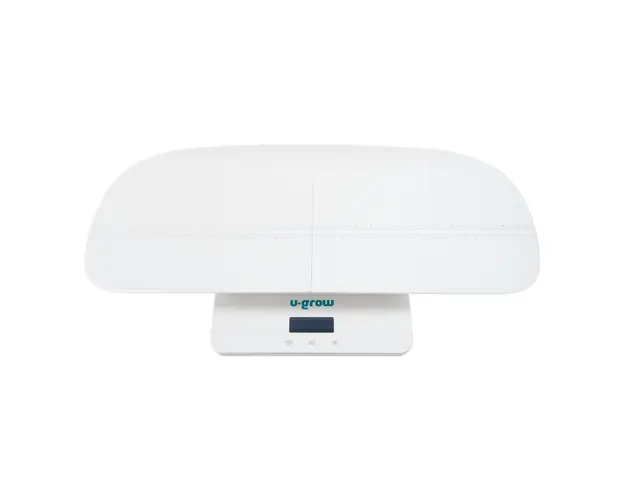 Cantar digital corporal 2 in 1 pentru bebe si mama U-grow, 65x32x4.5 cm, plastic, alb