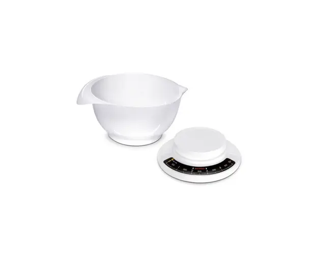 Cantar pentru bucatarie, Leifheit, Soehnle Culina, 26.5 x 26.5 x 18 cm, plastic, alb