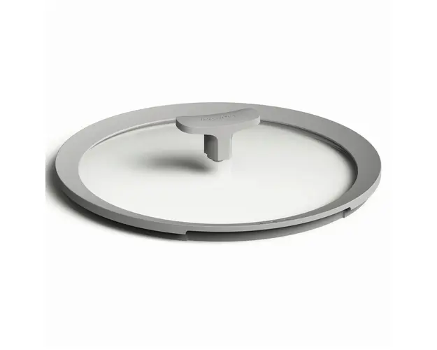 Capac din sticla BergHOFF, Leo Shadow, Ø26 cm, garnitura din silicon, gri