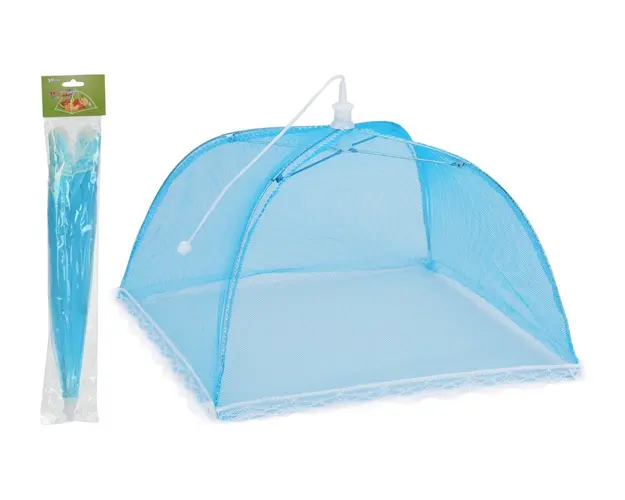 Capac pentru acoperirea alimentelor, 30x30 cm, poliester, albastru