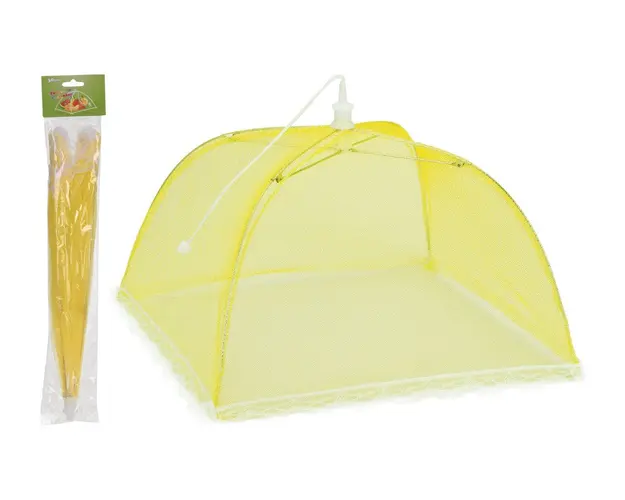 Capac pentru acoperirea alimentelor, 30x30 cm, poliester, galben
