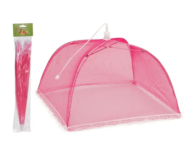 Capac pentru acoperirea alimentelor, 30x30 cm, poliester, roz