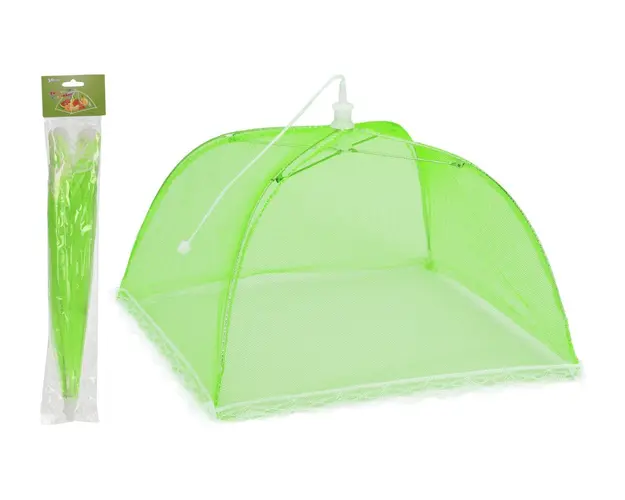 Capac pentru acoperirea alimentelor, 30x30 cm, poliester, verde