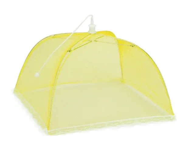 Capac pentru acoperirea alimentelor, 45x45 cm, poliester, galben