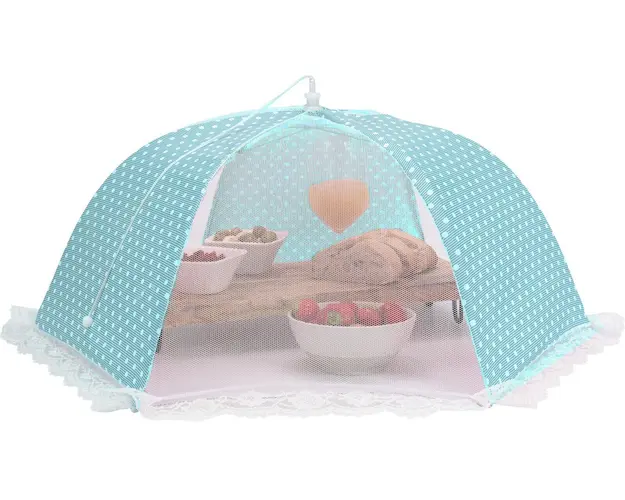 Capac pentru acoperirea alimentelor Dots, Ø45 cm, poliester, albastru