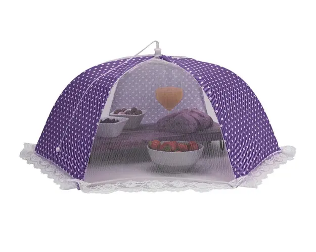 Capac pentru acoperirea alimentelor Squares, Ø45 cm, poliester, mov