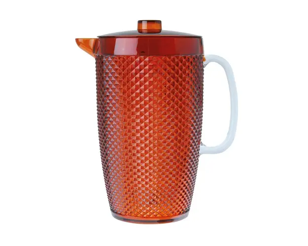 Carafa cu capac, Diamond, Excelsa, 2.5 L, plastic, portocaliu