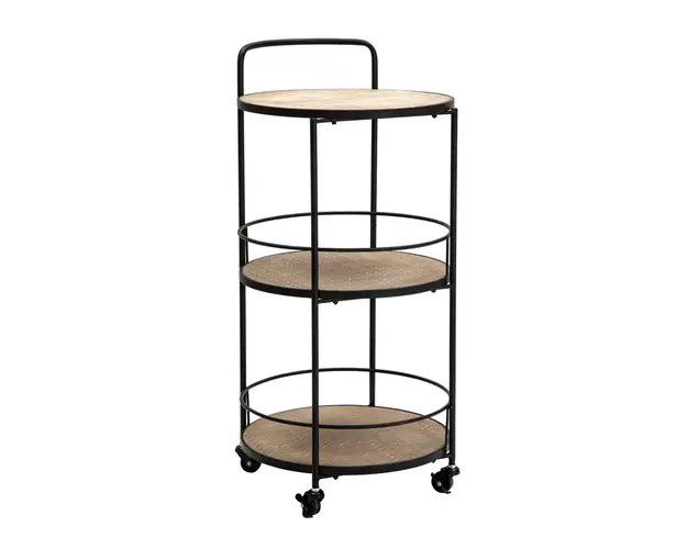 Carucior pentru servire Arex, Mauro Ferretti, 40x41.5x82 cm, fier/MDF