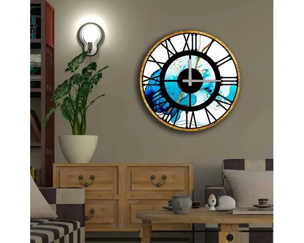 Ceas de perete, 5050MS-096, MDF, ø50 cm, Multicolor