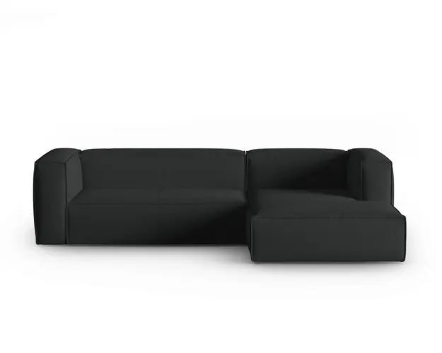 Coltar dreapta 4 locuri, Mackay, Cosmopolitan Design, 282x166x73 cm, catifea tricotata, antracit