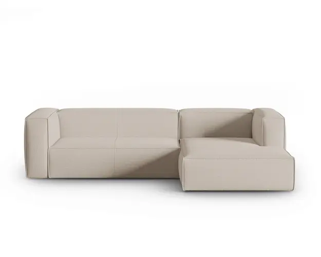 Coltar dreapta 4 locuri, Mackay, Cosmopolitan Design, 282x166x73 cm, catifea tricotata, bej