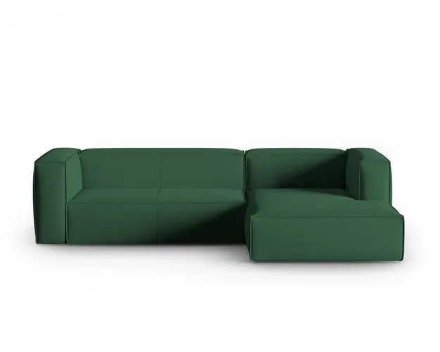 Coltar dreapta 4 locuri, Mackay, Cosmopolitan Design, 282x166x73 cm, catifea tricotata, verde