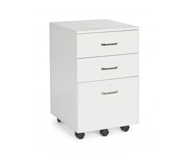 Comoda cu 3 sertare si roti, Nadir, Bizzotto, 40x44x65 cm, MDF