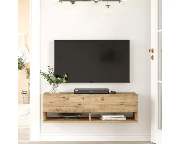 Comoda TV Bedora, 100x31.6x29.6 cm, PAL, maro