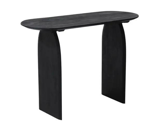 Consola Monterrey, Bizzotto, 110 x 45 x 76 cm, lemn de mango, negru