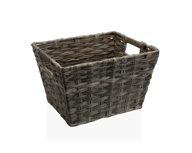 Cos de depozitare Lara, Versa, 29 x 24 x 19 cm, polietilena, gri