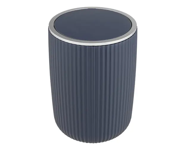 Cos de gunoi, Wenko, Agropoli L, 5.5 L, 19 x 27 x 19 cm, plastic, bleumarin